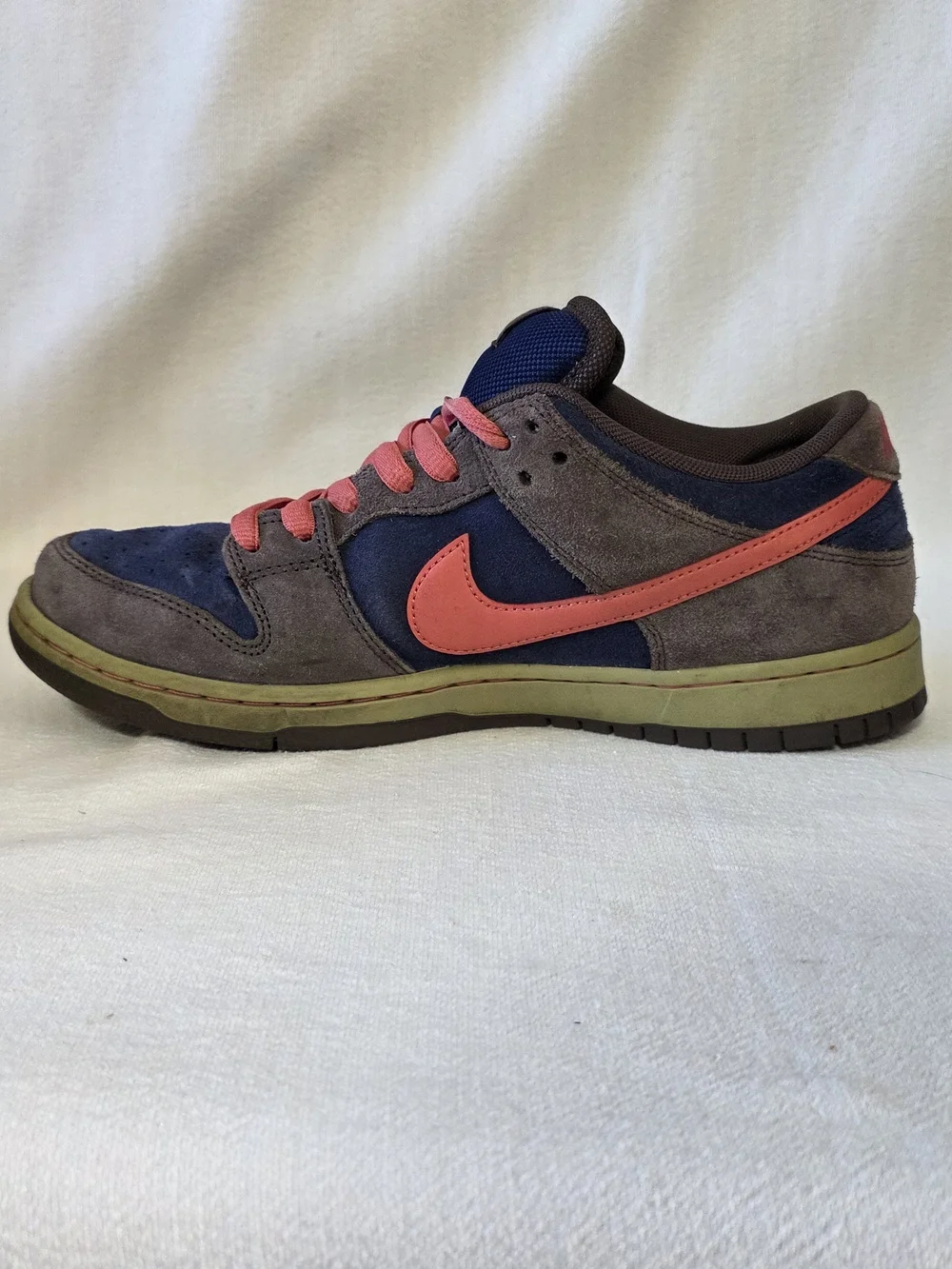 Nike SB Dunk Low Pro Baroque Brown Adobe Suede Sneakers Size 10